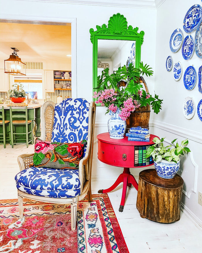 Maximalist Interior Design using Vibrant Bright Paint
