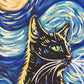 Decoupage Tissue Paper Van Gogh's Cat