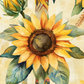 Decoupage Tissue Paper Sunflower Garden Set