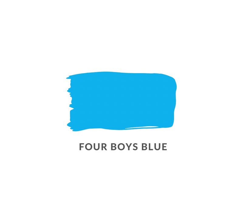 Neon Blue Chalk Paint and Clay Paint  - Four Boys Blue